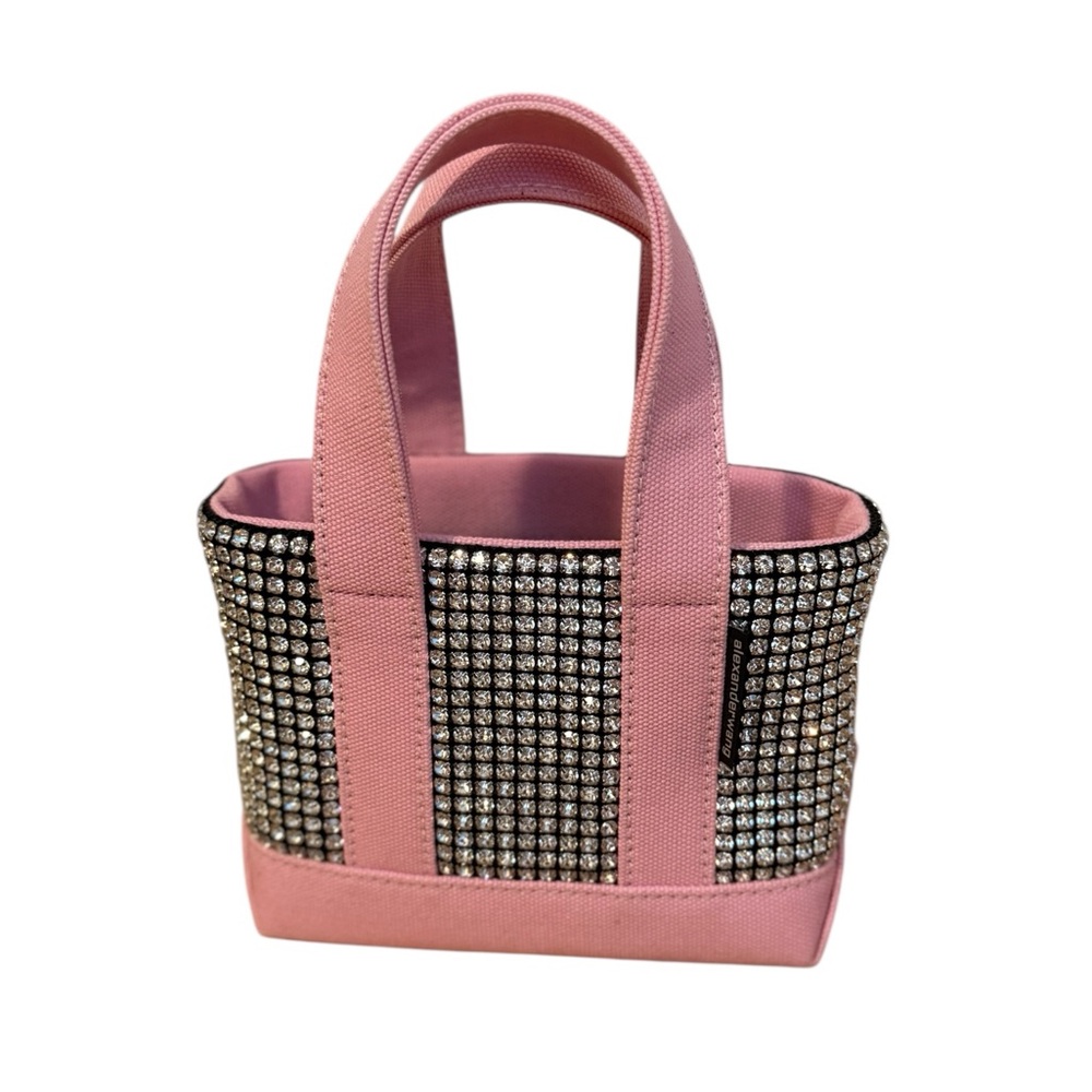 Alexander Wang Mini Cruiser Crystal-Embellished Pink Tote Bag